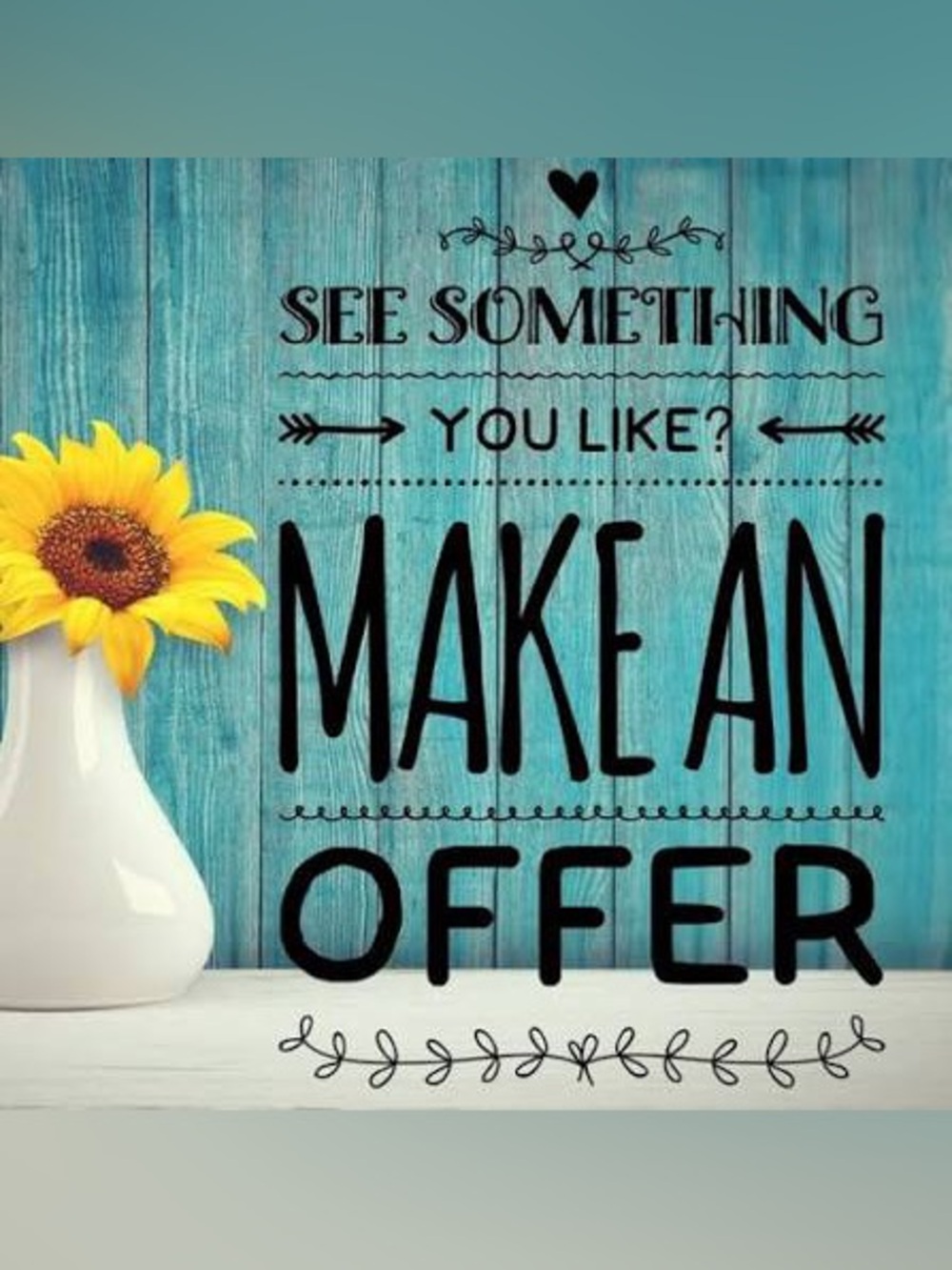 Offers always considered! 💜